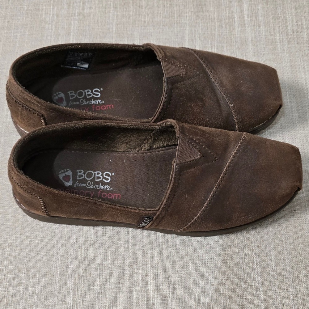 Bobs Skechers Womens 8 Chill Lug Urban Spell Dark Brown Loafers‎ Slip On 113352